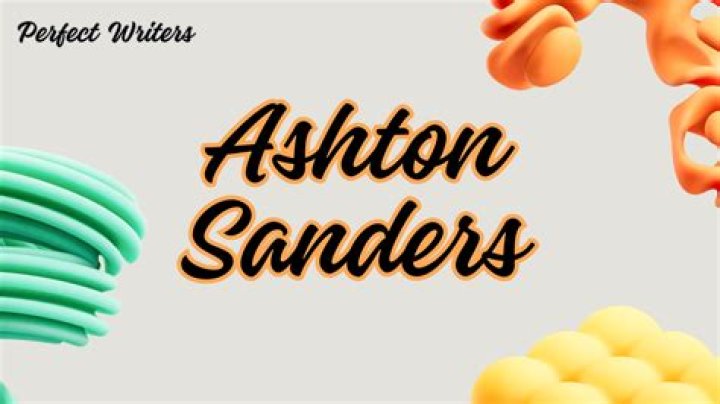 Ashton Sanders Net Worth