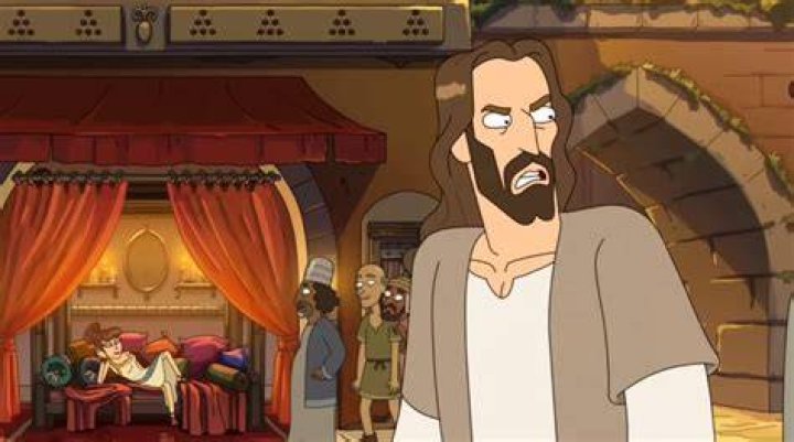 Christopher Meloni does the stellar voice work as Jesus Christ in two episodes of Rick and Morty.