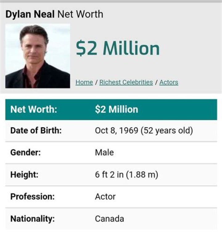 Dylan Neal Net Worth
