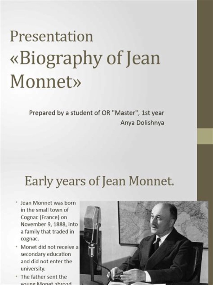 Jean Monnet Biography