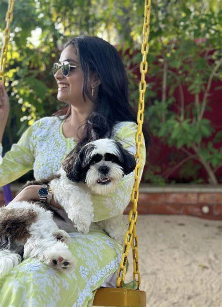 keerthy suresh dog