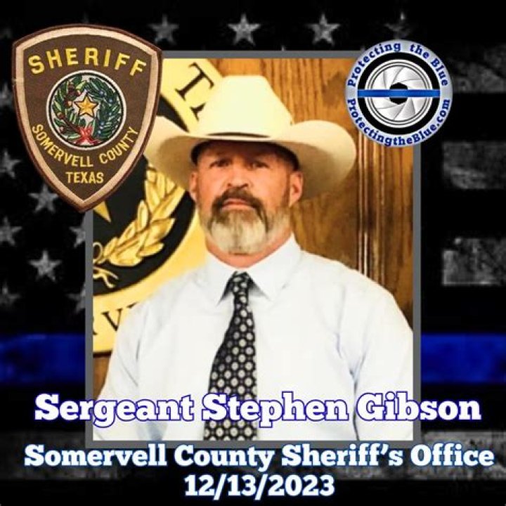 Sergeant Stephen Gibson was killed in a head-on collision.