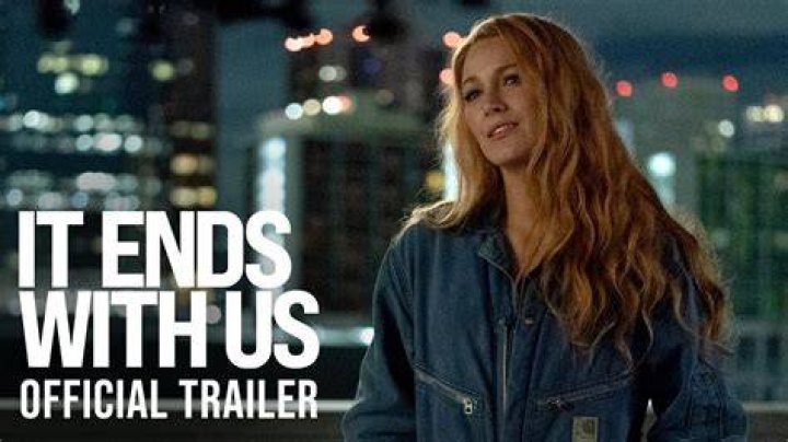 The It Ends With Us book cover is shown in front of a blurred background. 