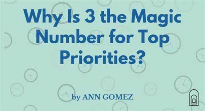Why is 3 the magic number?